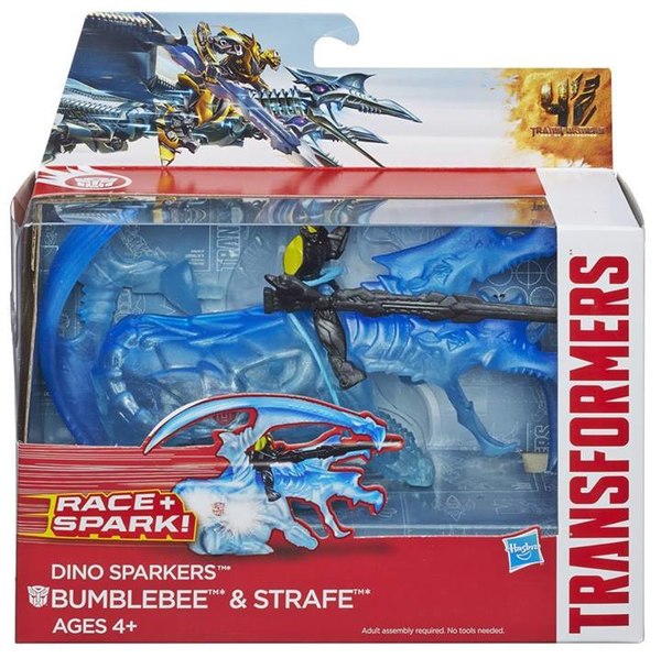 New Transformers Age Of Extinction Dino Sparkers Bumblebee And Strafe Image (1 of 1)